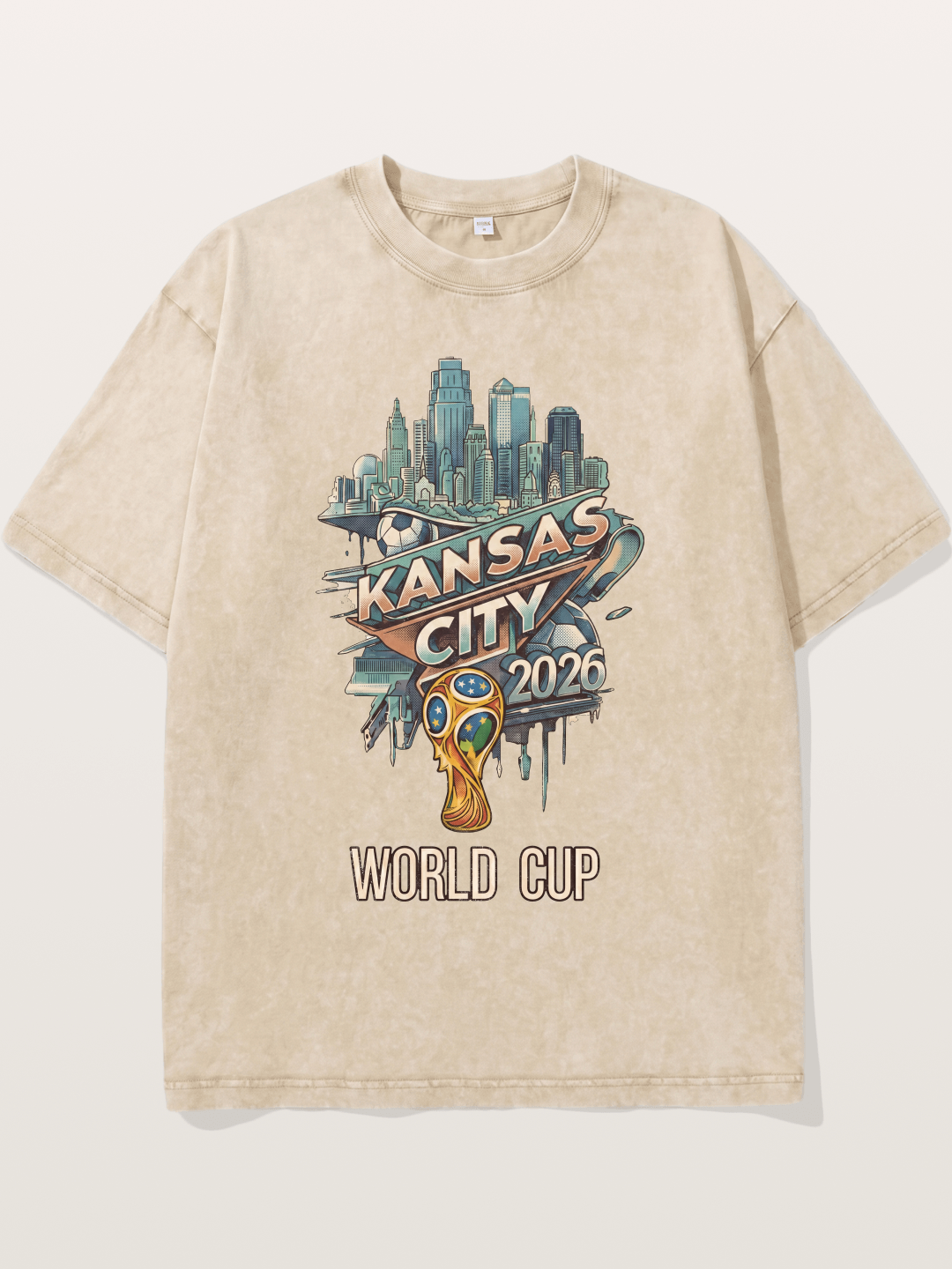 KC World Cup 2026 Emblem Washed T-shirt