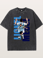 Lionel Messi Argentina 10 Washed T-shirt