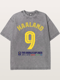 Haaland 9 World Cup 2026 Washed T-shirt