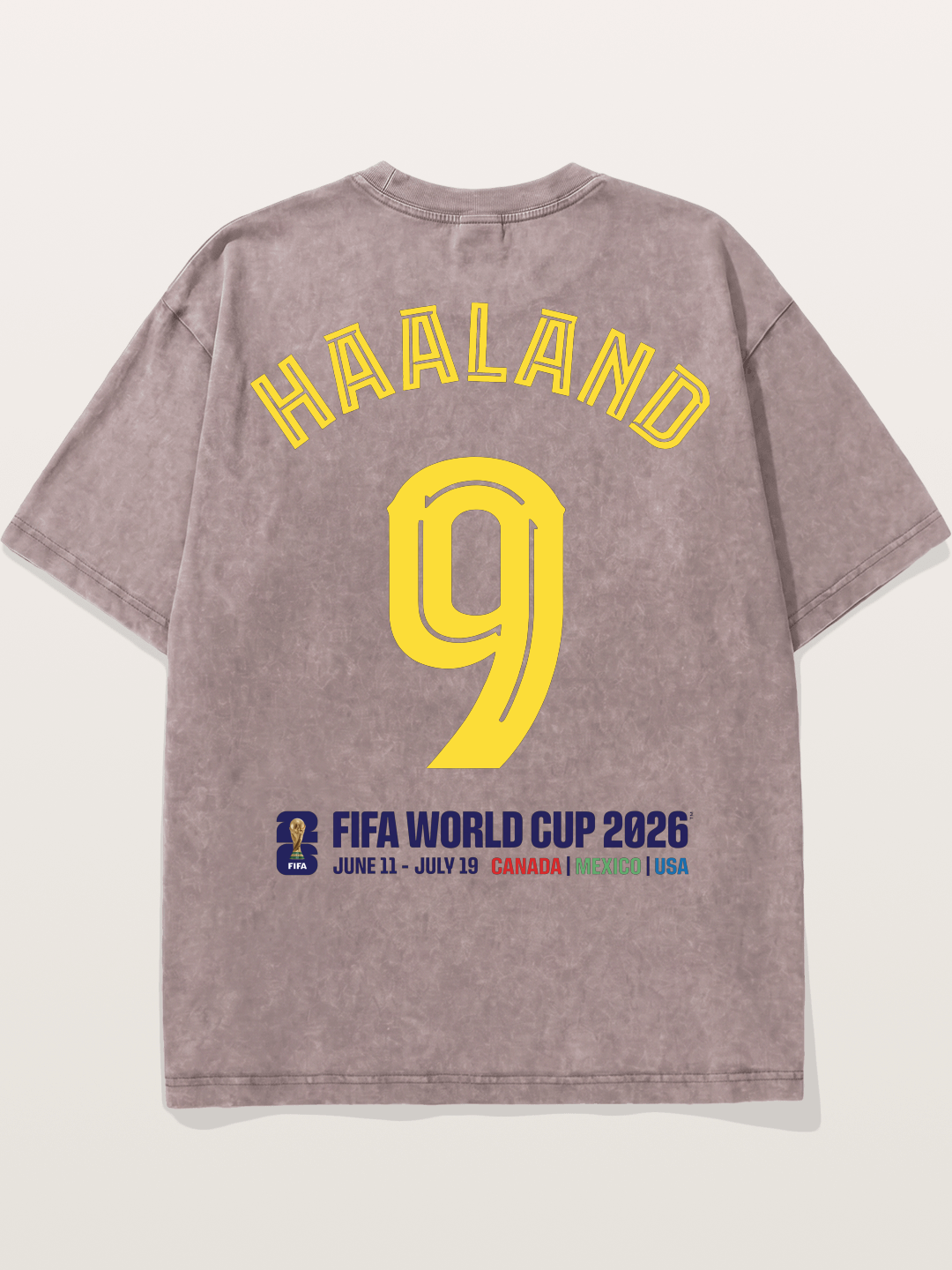 Haaland 9 World Cup 2026 Washed T-shirt