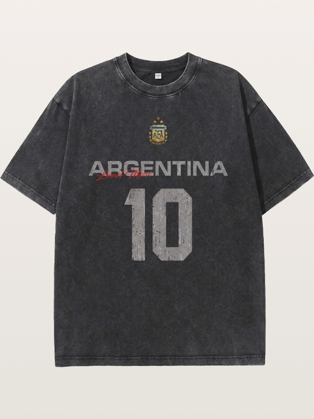 Argentina Messi 10 Retro Washed T-shirt