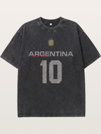 Argentina Messi 10 Retro Washed T-shirt