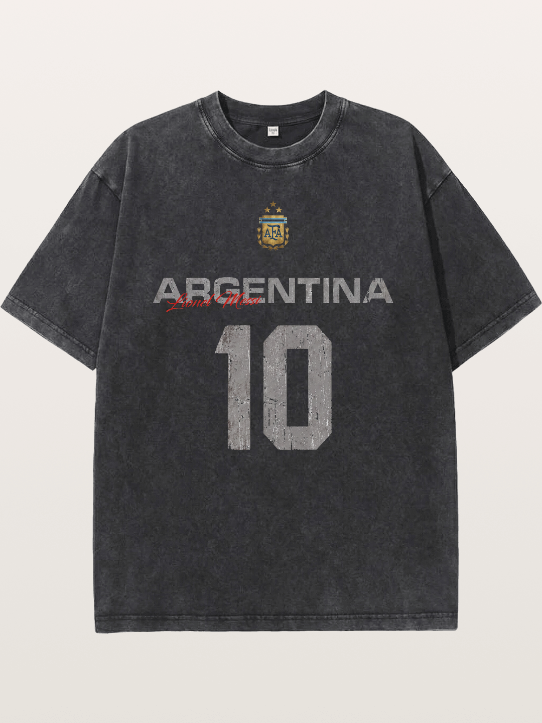 Argentina Messi 10 Retro Washed T-shirt