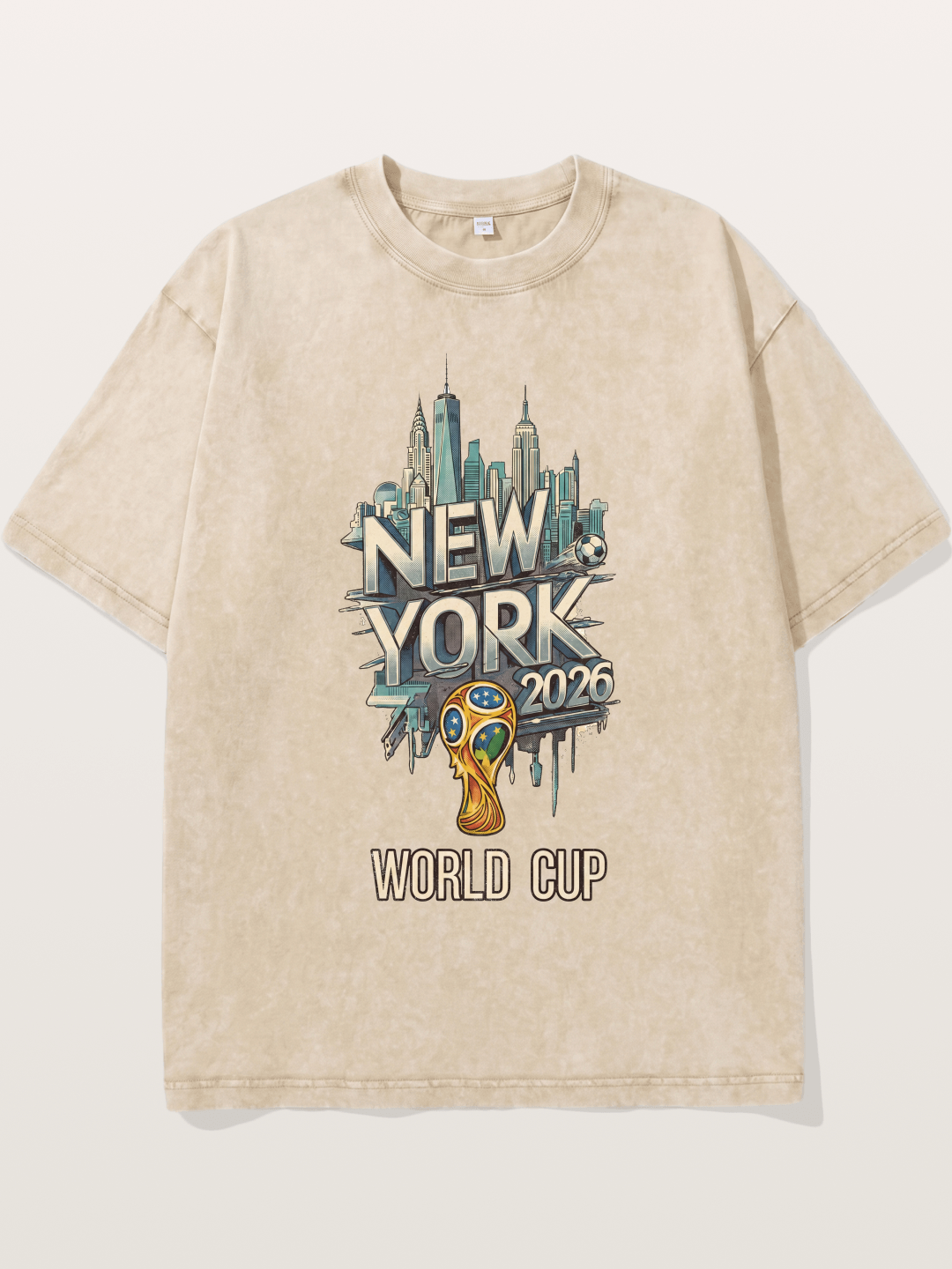 NYC World Cup 2026 Emblem Washed T-shirt