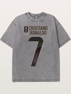 Portugal 7 Ronaldo 2026 WC Washed T-shirt