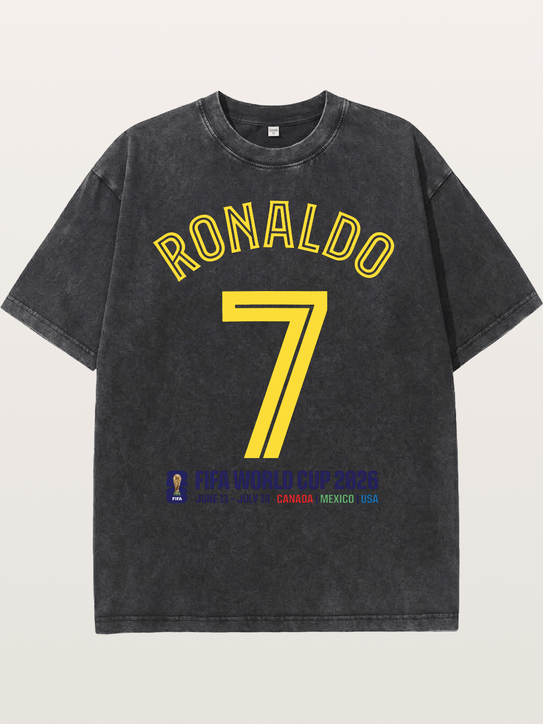 Ronaldo 7 World Cup 2026 Washed T-shirt