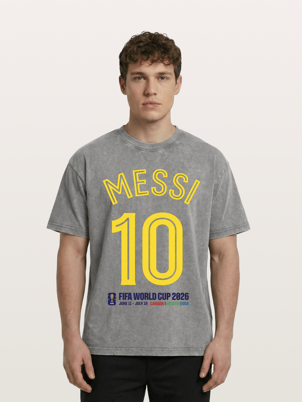 Messi 10 World Cup 2026 Washed T-shirt