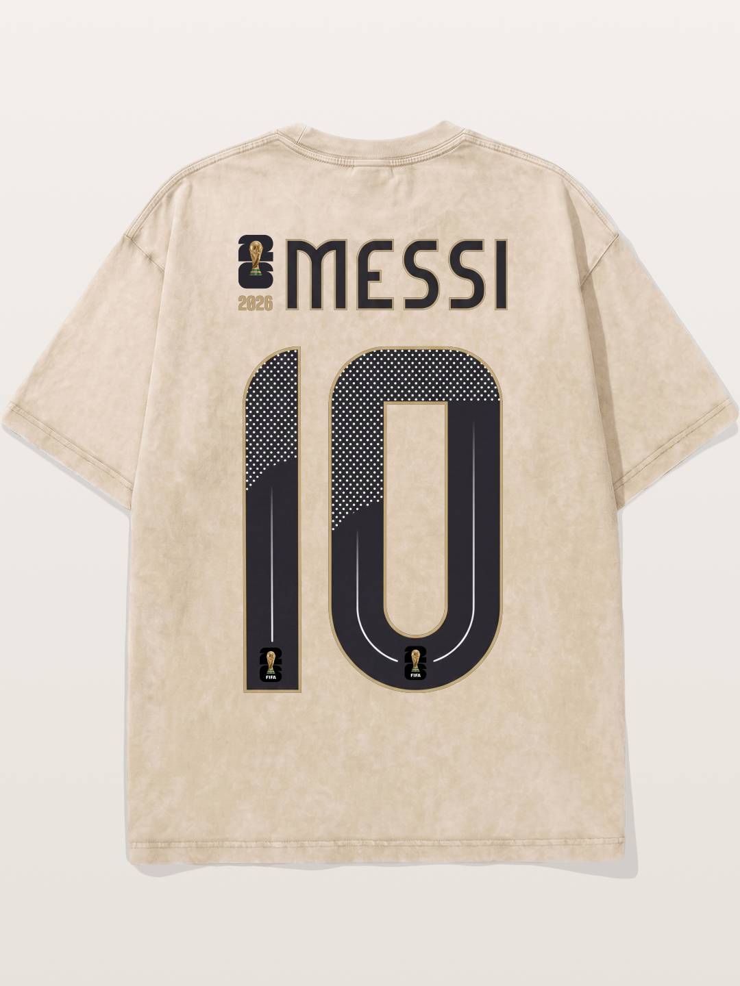 Argentina 10 Messi 2026 WC Washed T-shirt